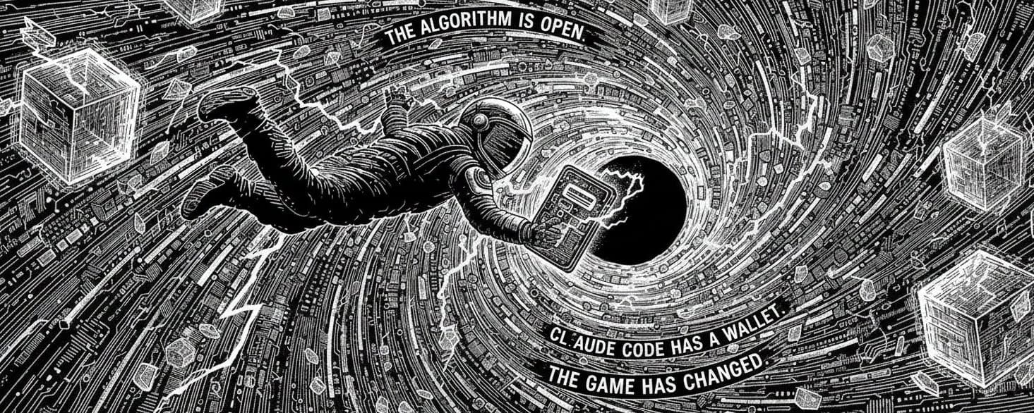 Astronaut in algorithm vortex