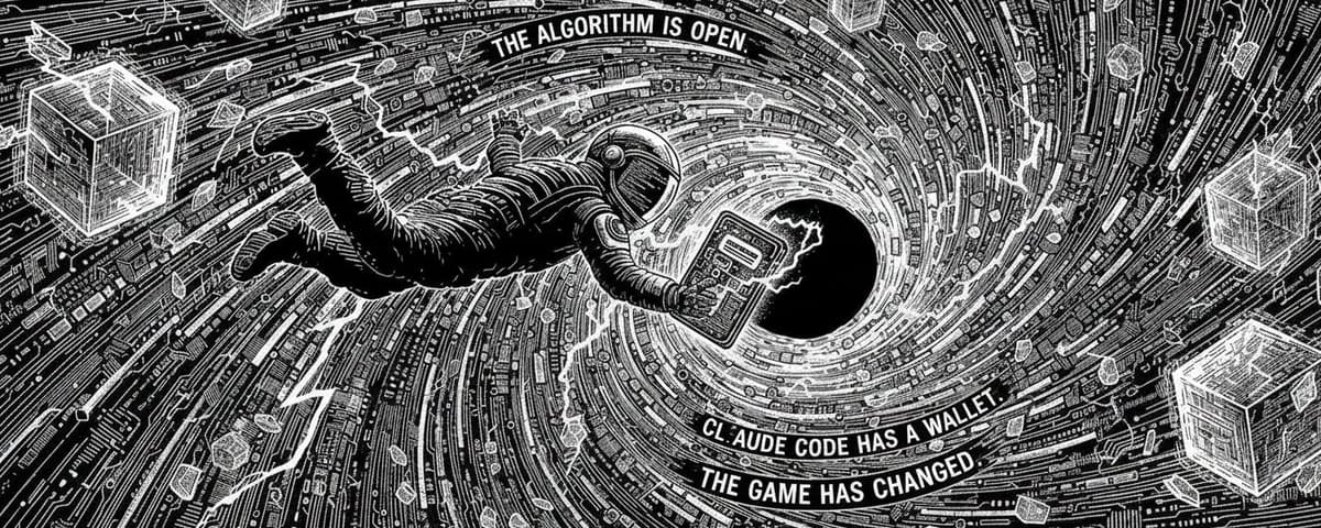 Astronaut in algorithm vortex